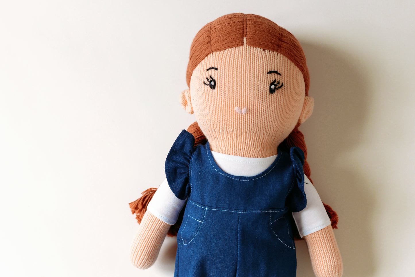 "Lucy LuLu" Red Haired Hand-Knit Girl Doll