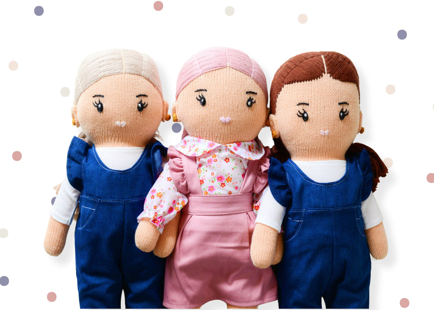 "Lucy LuLu" Red Haired Hand-Knit Girl Doll